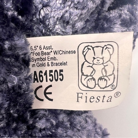 NWT Fiesta Foo Blue Peace Bear With Turquoise Power Bead Bracelet - Picture 7 of 7